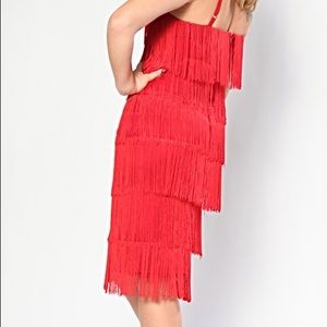 Bettie Paige Red Shimmy & Shake Dress